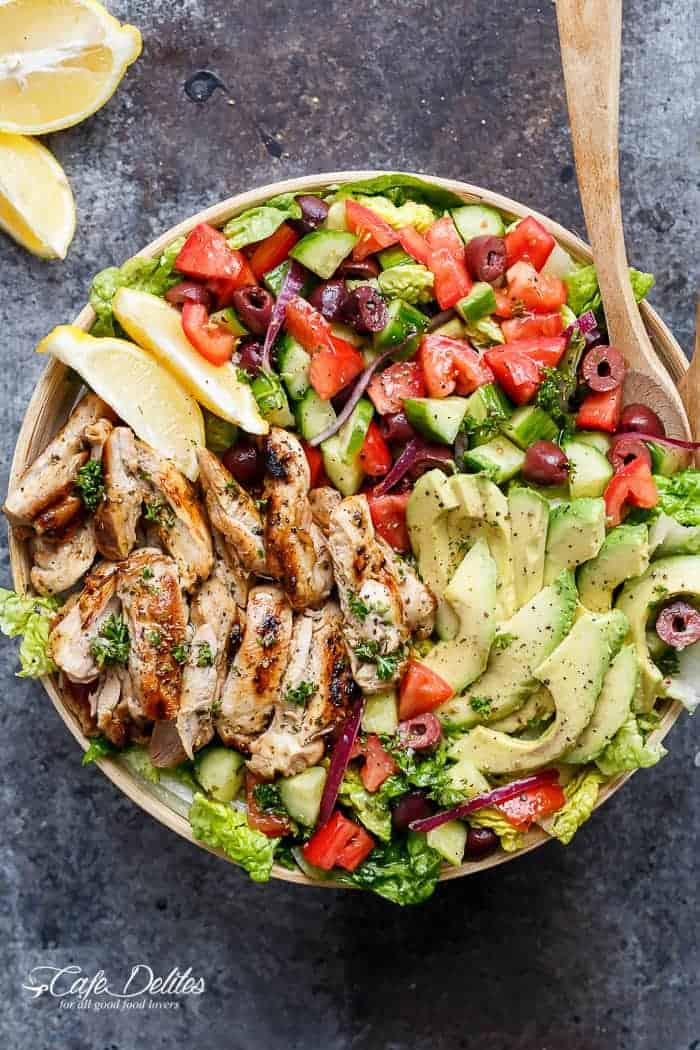 Keto-Friendly & Flavorful: Mediterranean Grilled Chicken Salad